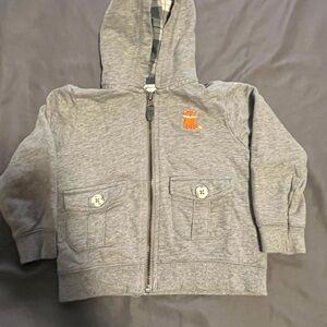 Carter's Gray Hoodie with Fox Patch